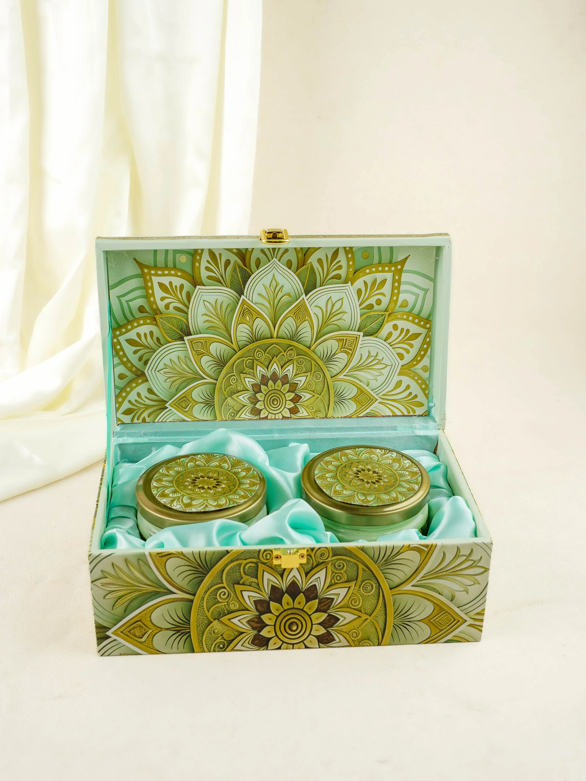 Decorative 2 Jar Dry Fruit Box - WL6084