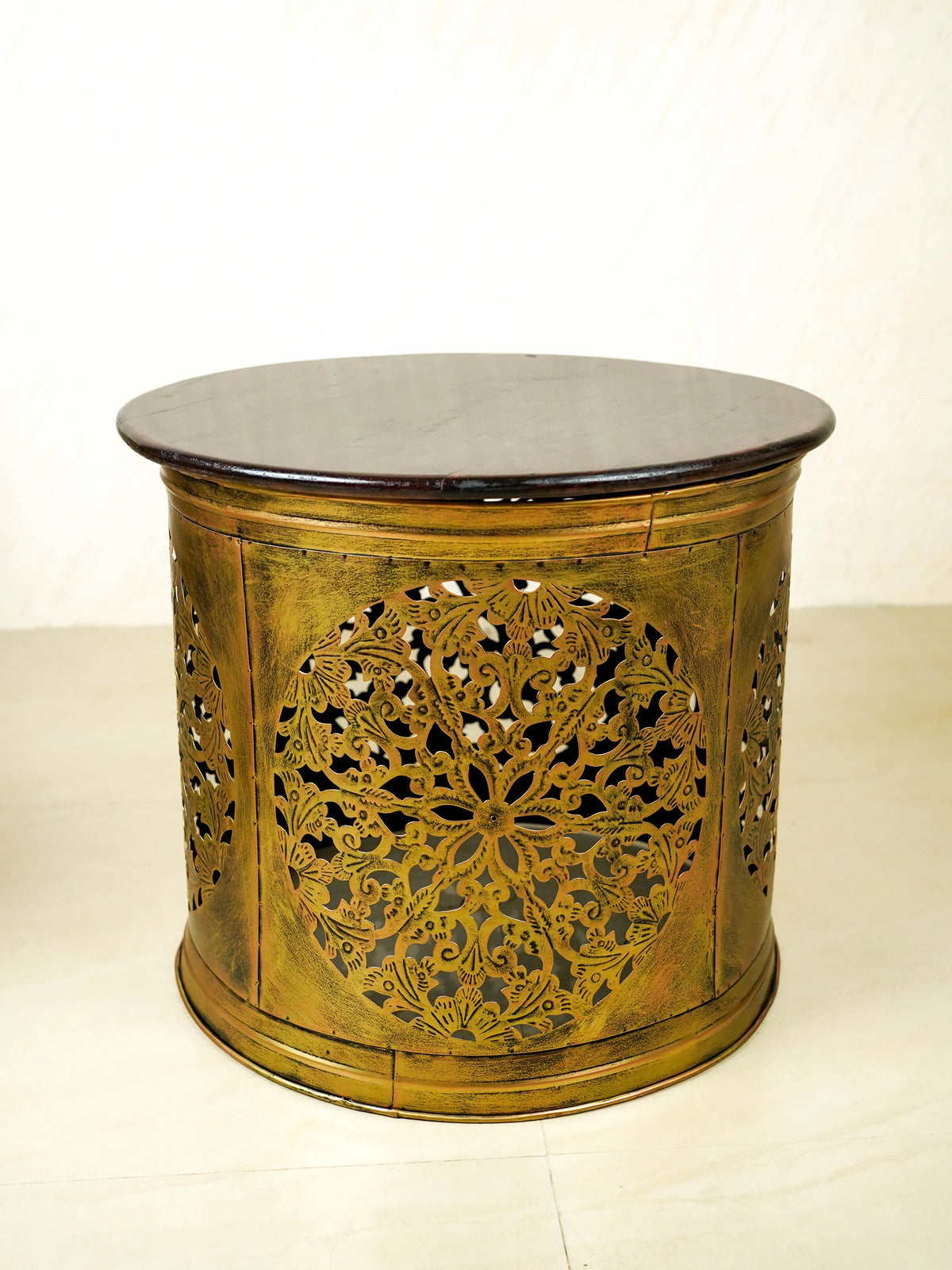 Coffee Centre Table with 4 Side Stools - Gold - WL6097