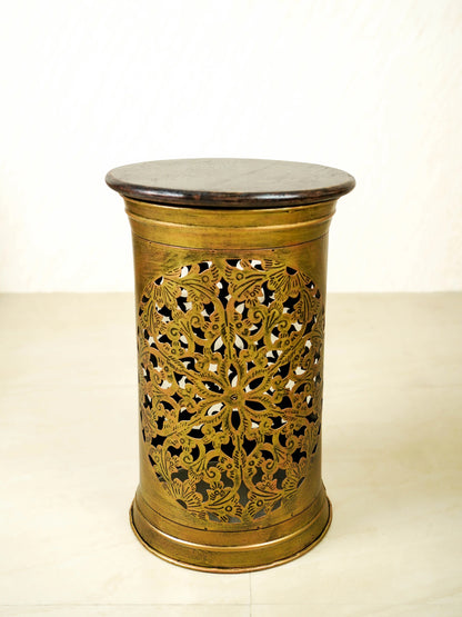 Coffee Centre Table with 4 Side Stools - Gold - WL6097