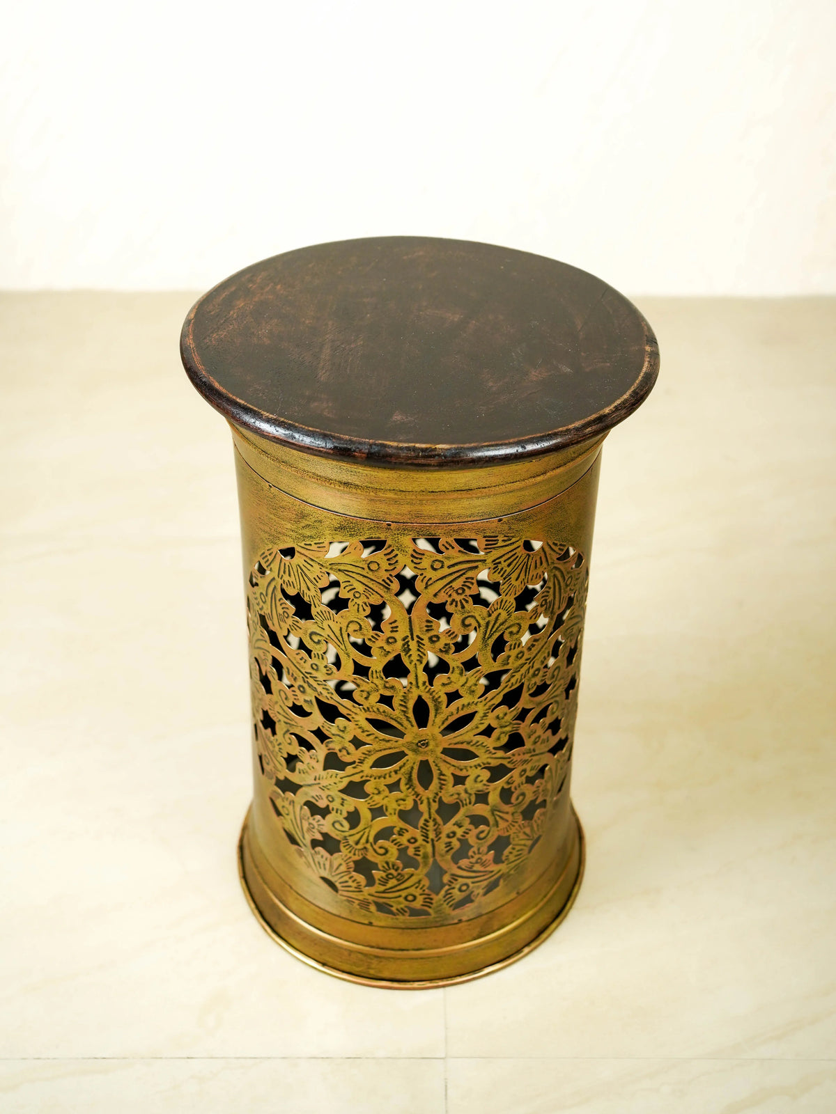 Coffee Centre Table with 4 Side Stools - Gold - WL6097