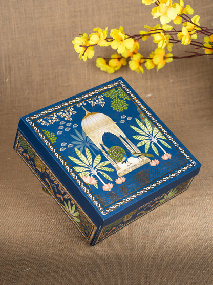 Gift Hamper - Oval Plate with Kerala Diya and Agarbathi Stand - WMH0001