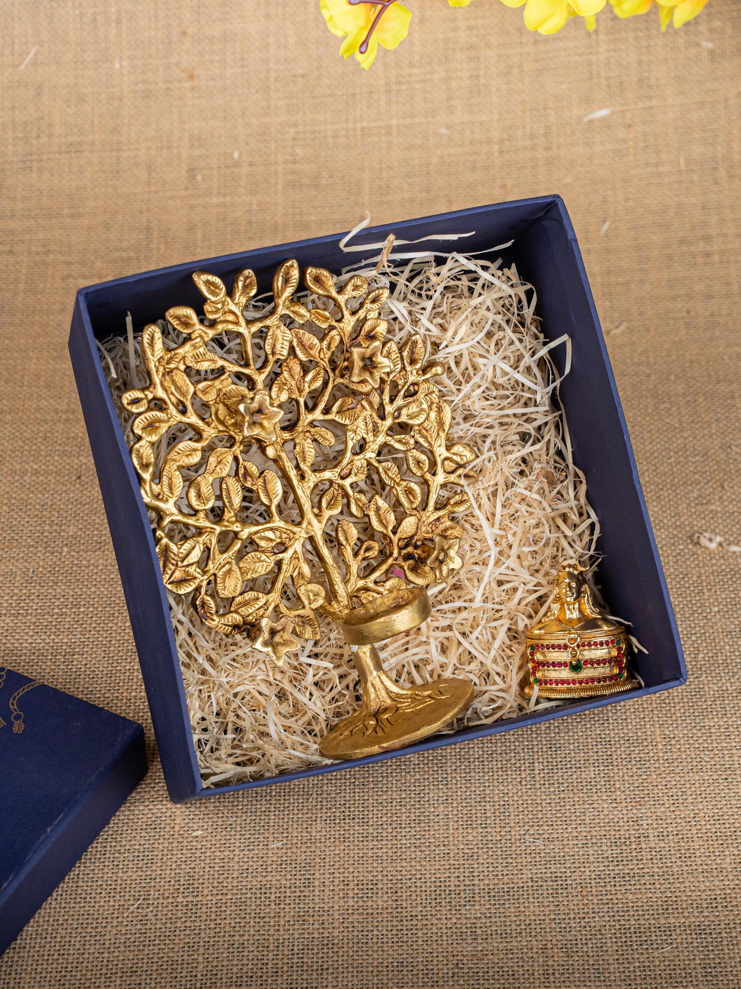 Gift Hamper - Kalapavriksha T-Light Holder with Kumkum Holder - WMH0002