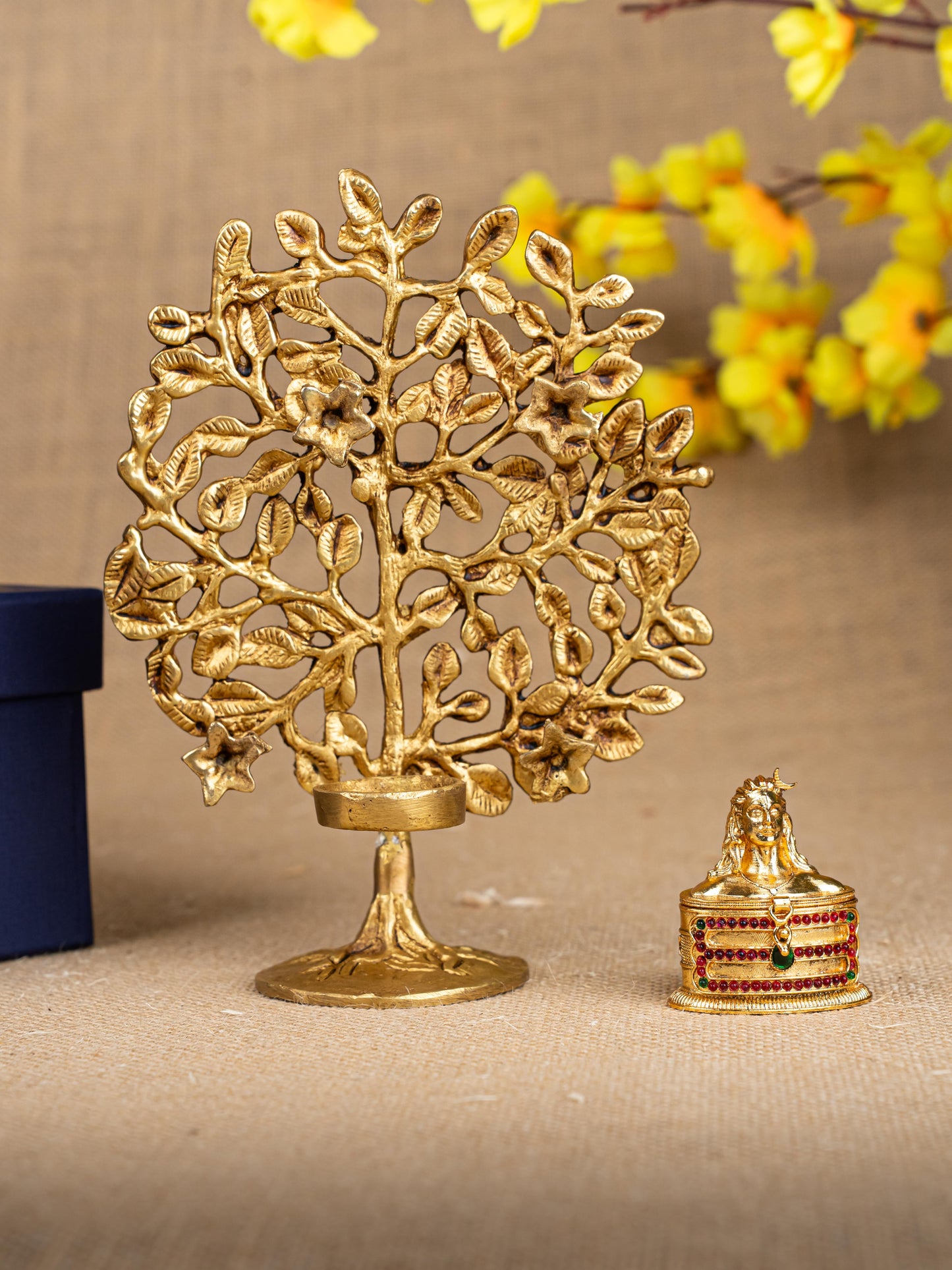 Gift Hamper - Kalapavriksha T-Light Holder with Kumkum Holder - WMH0002