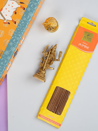 Gift Hamper - String Bag with Murugan, Incense Stick and Kumkum Holder - WMH0003
