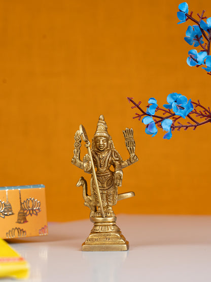 Gift Hamper - String Bag with Murugan, Incense Stick and Kumkum Holder - WMH0003