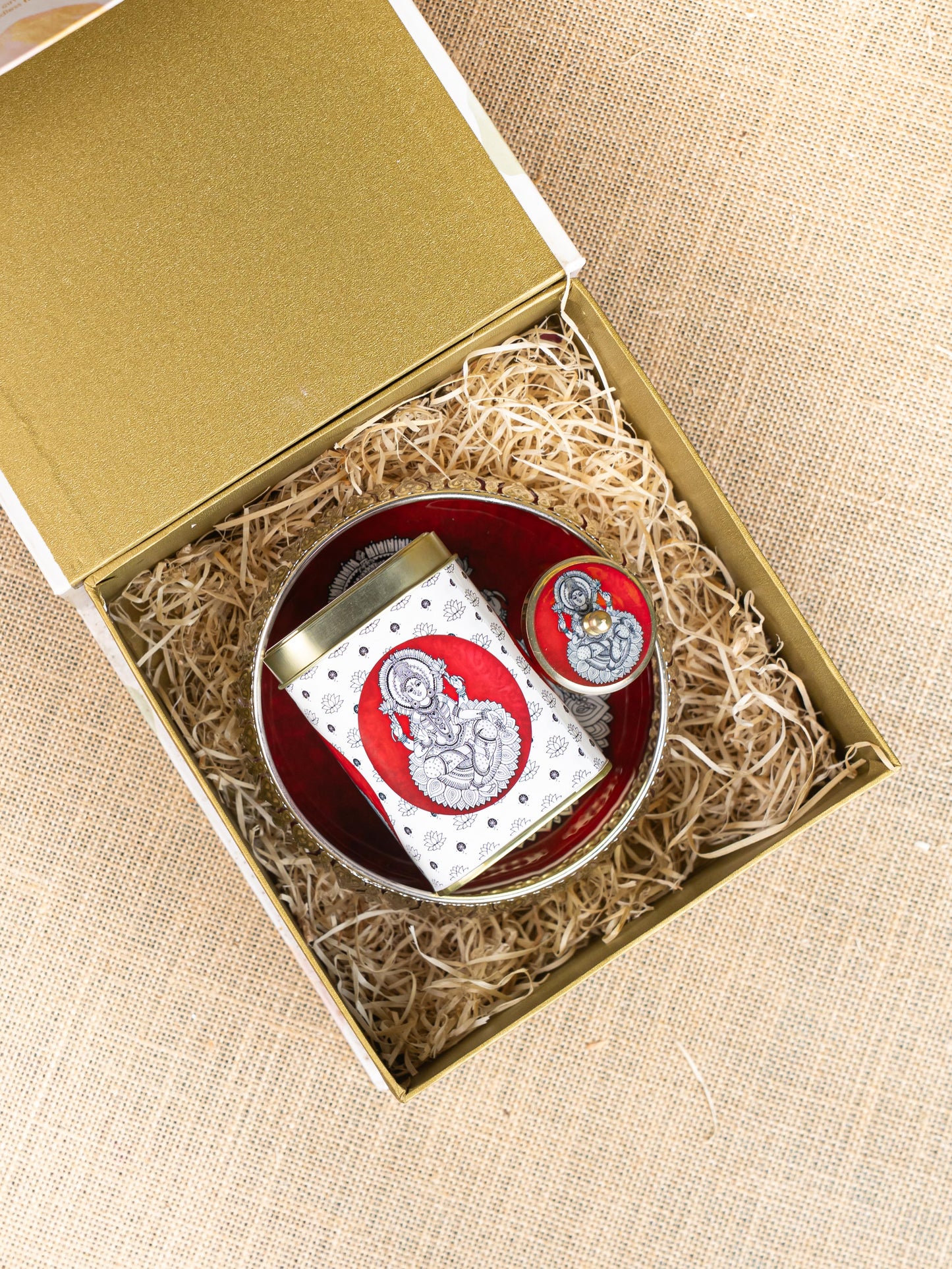 Gift Hamper - Pooja Bowl with Tin and Kumkum - WMH0011