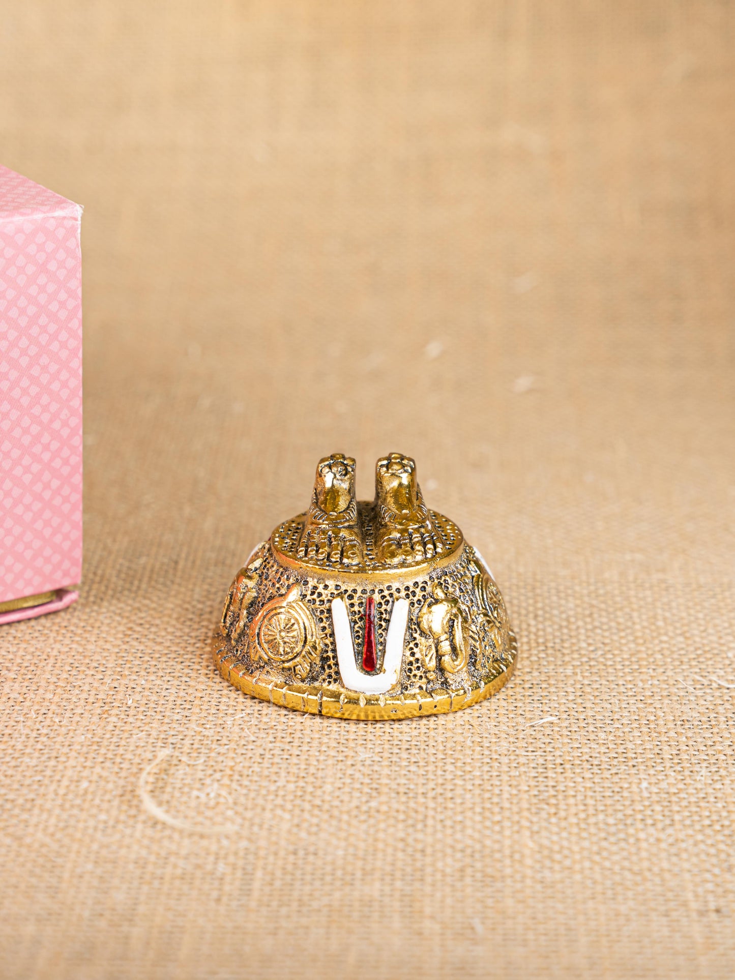 Gift Hamper - Balaji Idol with Balaji Paduka and Zinc Alloy Diya - WMH0016