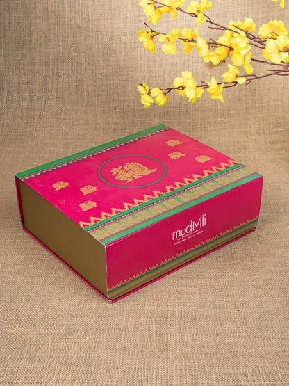 Gift Hamper - Shubh Laabh Plate with Sugarcane Tree and Flower Thoran - WMH0019