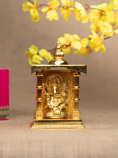 Gift Hamper - Manai with Ganesha Pooja Mandir and Fridge Magnet - WMH0024