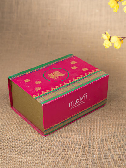 Gift Hamper - Manai with Ganesha Pooja Mandir and Fridge Magnet - WMH0024