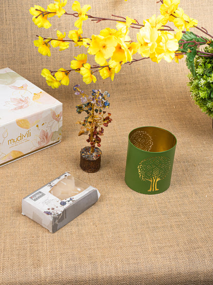 Gift Hamper - Votive with Tree of Life and Scented Candles - WMH0028