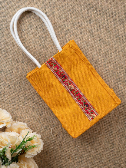 Jute Bag with Lace - WBG1753