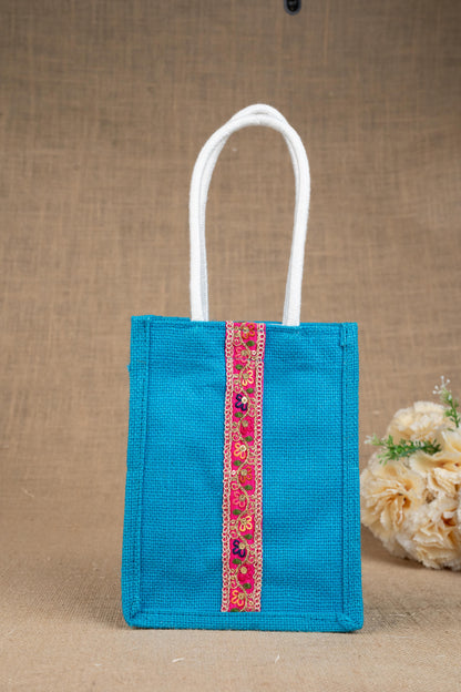 Jute Bag with Lace - WBG1753