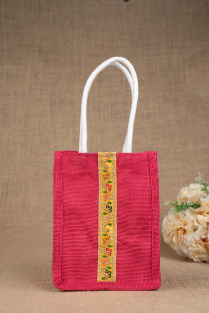 Jute Bag with Lace - WBG1753