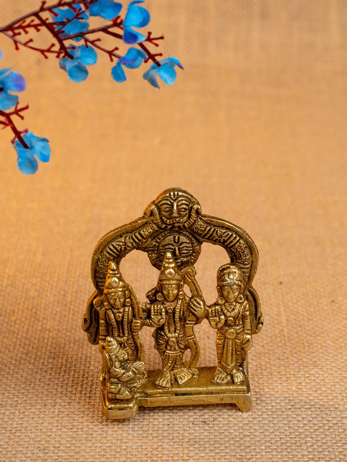 Brass Ram Darbar in Frame  - WL4149-1