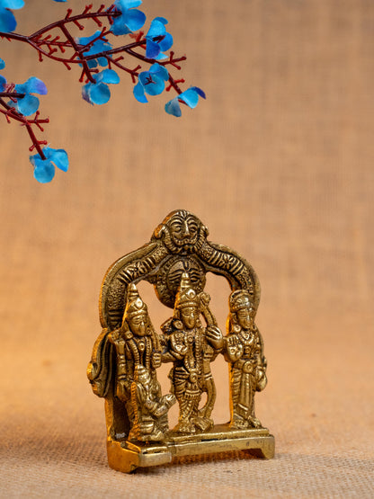 Brass Ram Darbar in Frame  - WL4149-1
