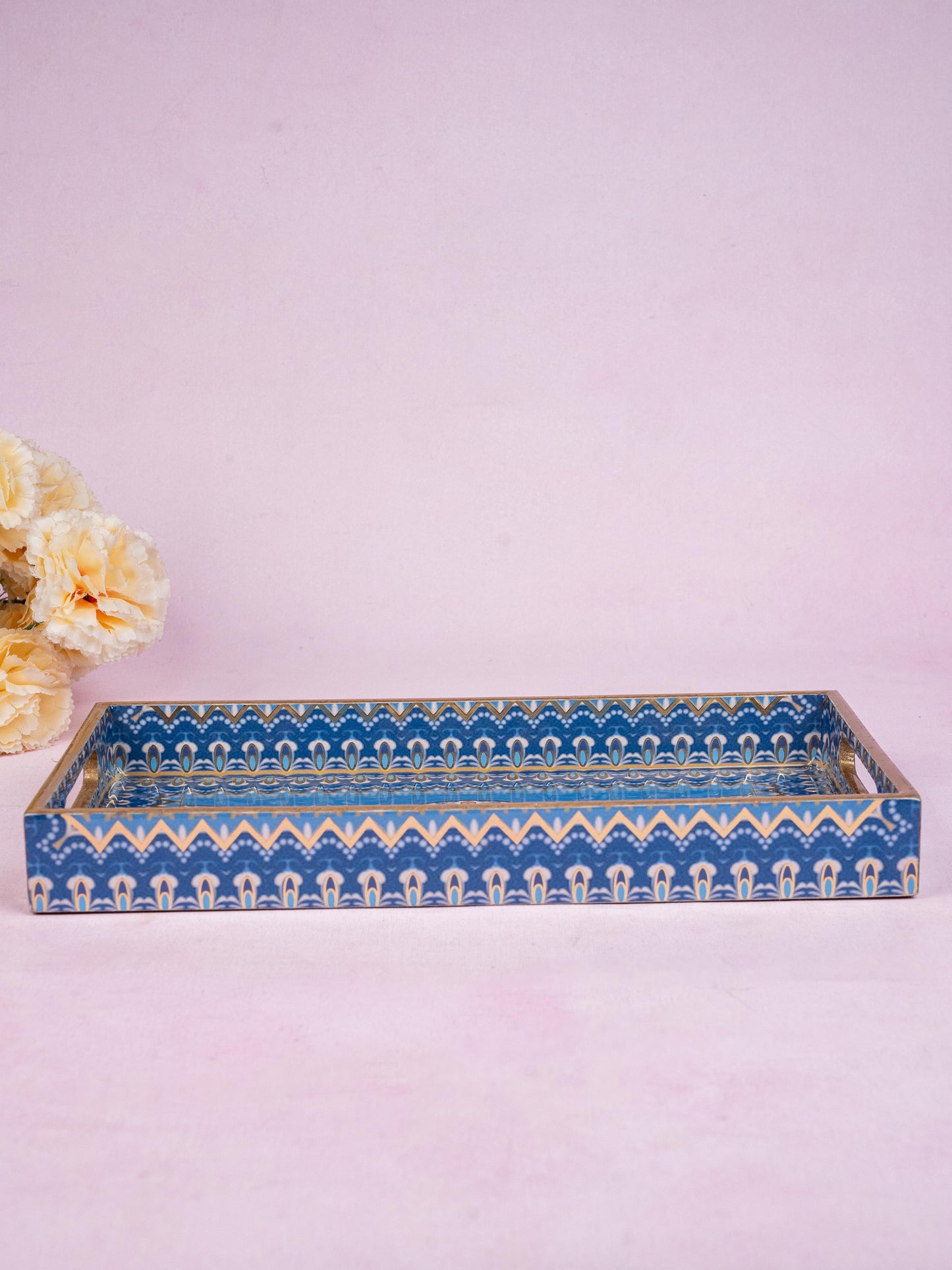 Digital Printed Floral Tray - 13x7 inch - WL5224