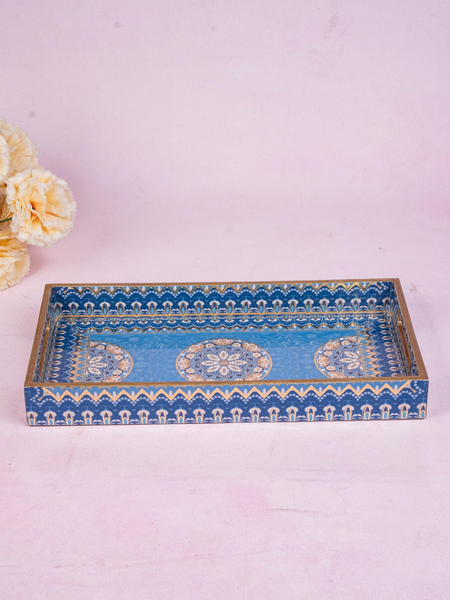Digital Printed Floral Tray - 13x7 inch - WL5224