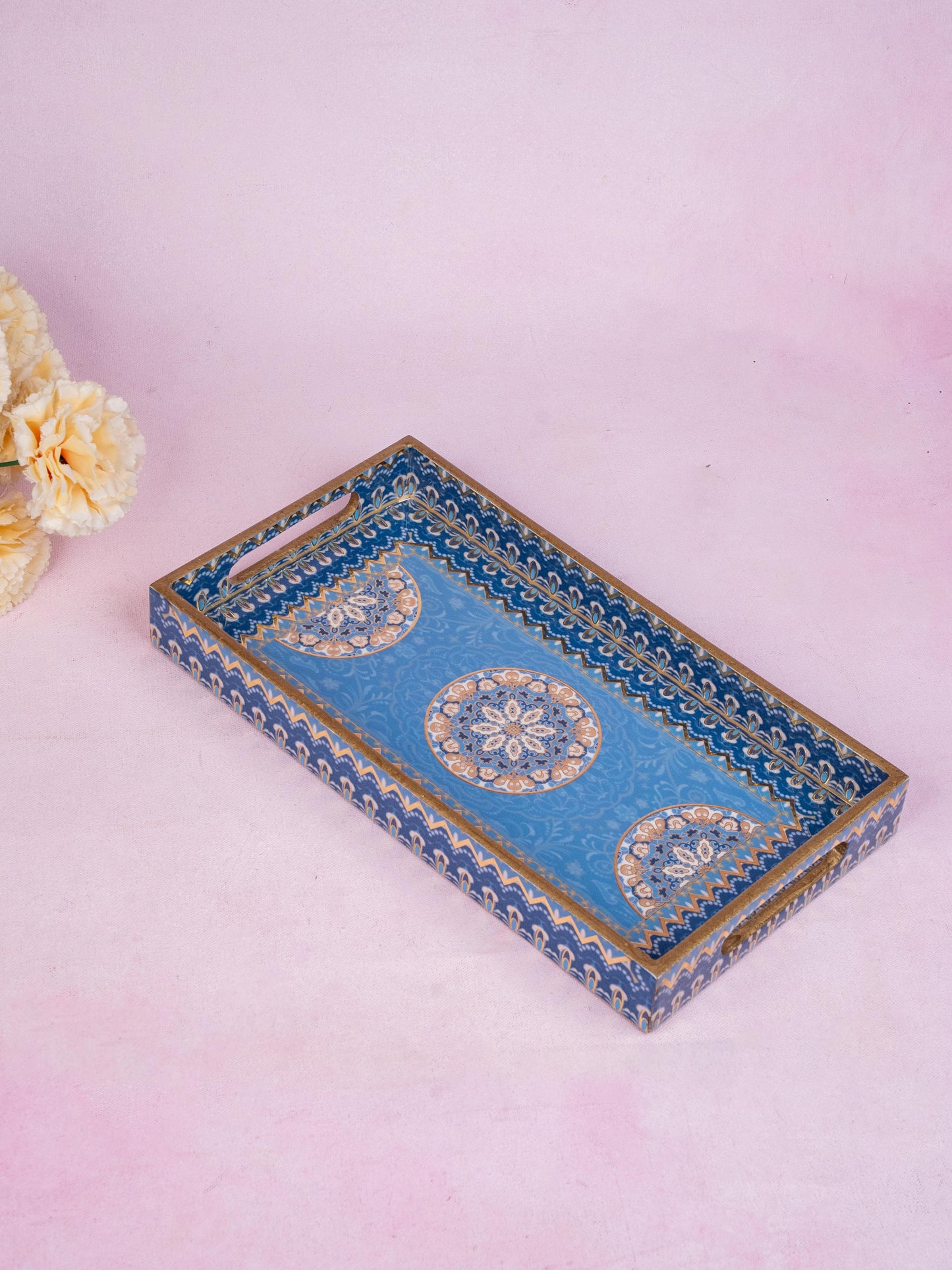 Digital Printed Floral Tray - 13x7 inch - WL5224