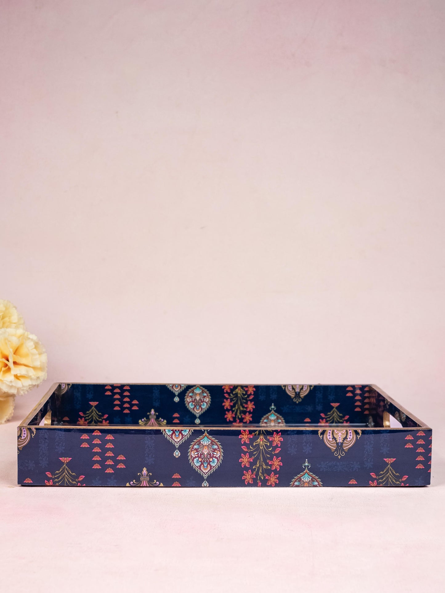 Digital Printed Floral Tray - 14x10 inch - WL5225