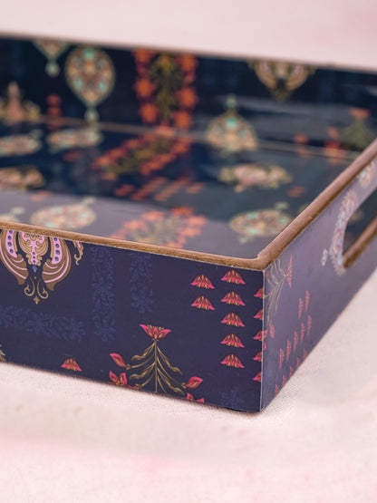 Digital Printed Floral Tray - 14x10 inch - WL5225