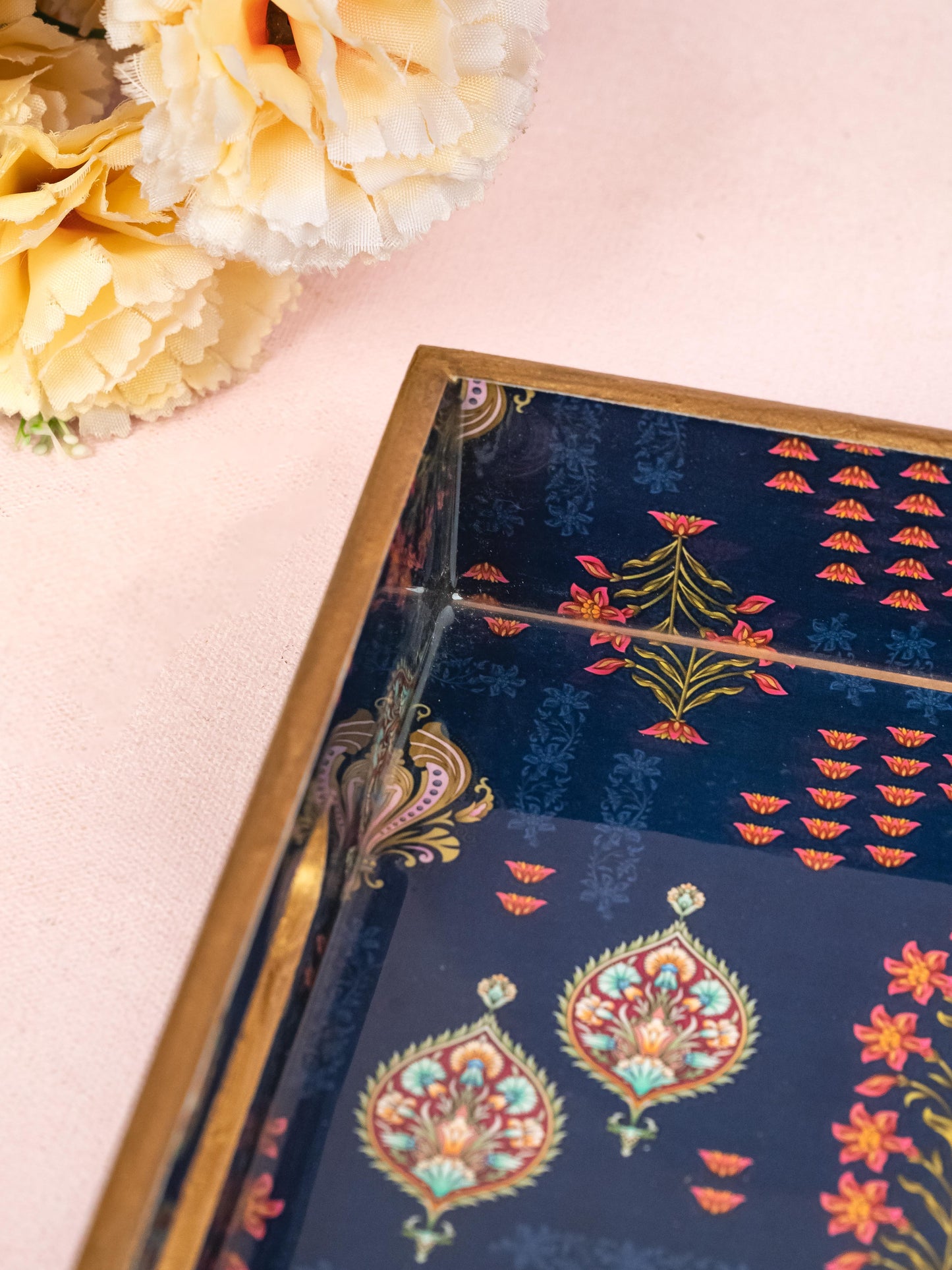 Digital Printed Floral Tray - 14x10 inch - WL5225
