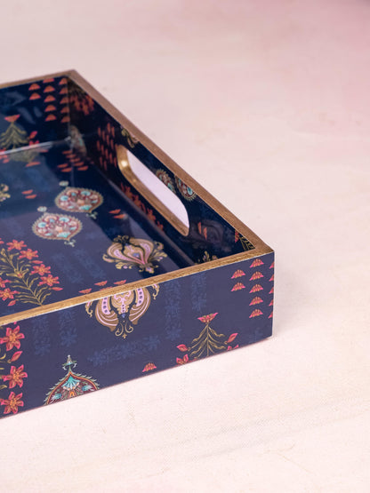Digital Printed Floral Tray - 14x10 inch - WL5225