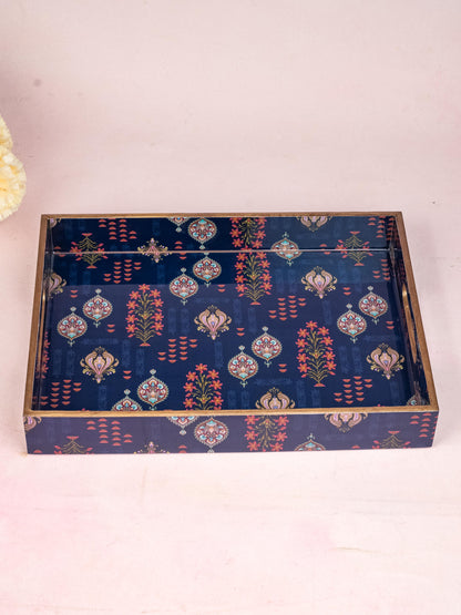 Digital Printed Floral Tray - 14x10 inch - WL5225