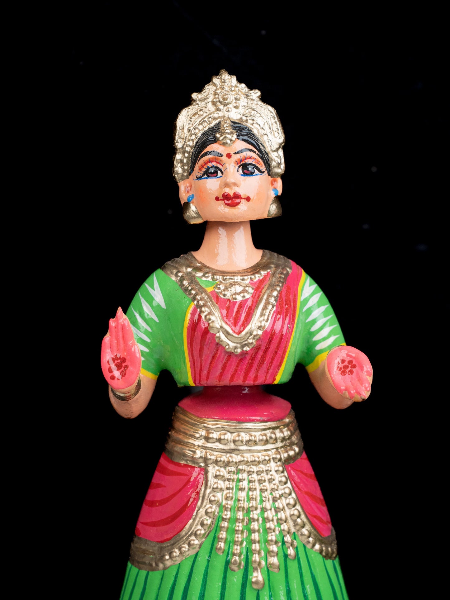 Tanjore Dancing Doll - Kondapalli - 14 inch - WL5357