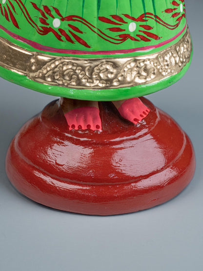 Tanjore Dancing Doll - Kondapalli - 14 inch - WL5357