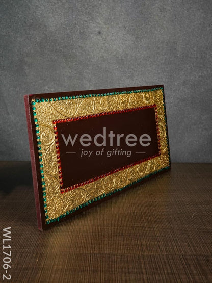 Antique Name Plate - Hand Painted 6x12 - Coffee Brown - WL1706-2
