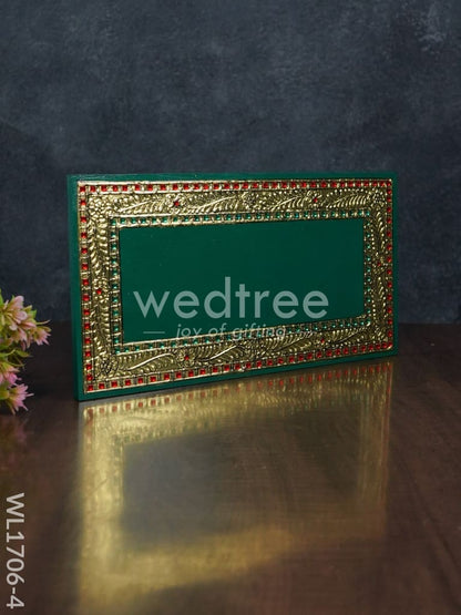 Antique Name Plate - Hand Painted 6x12 - Green  - WL1706-4