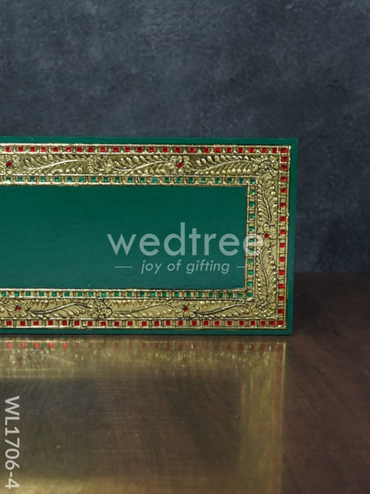 Antique Name Plate - Hand Painted 6x12 - Green  - WL1706-4