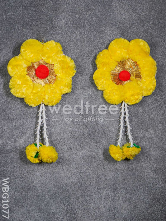 Artificial Flower Wall Hanging - Set of 2 - WBG1077