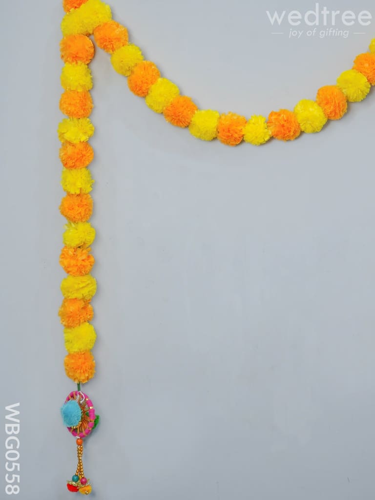 Artificial Mixed Color Marigold Flower Garland Thoran - WBG0558