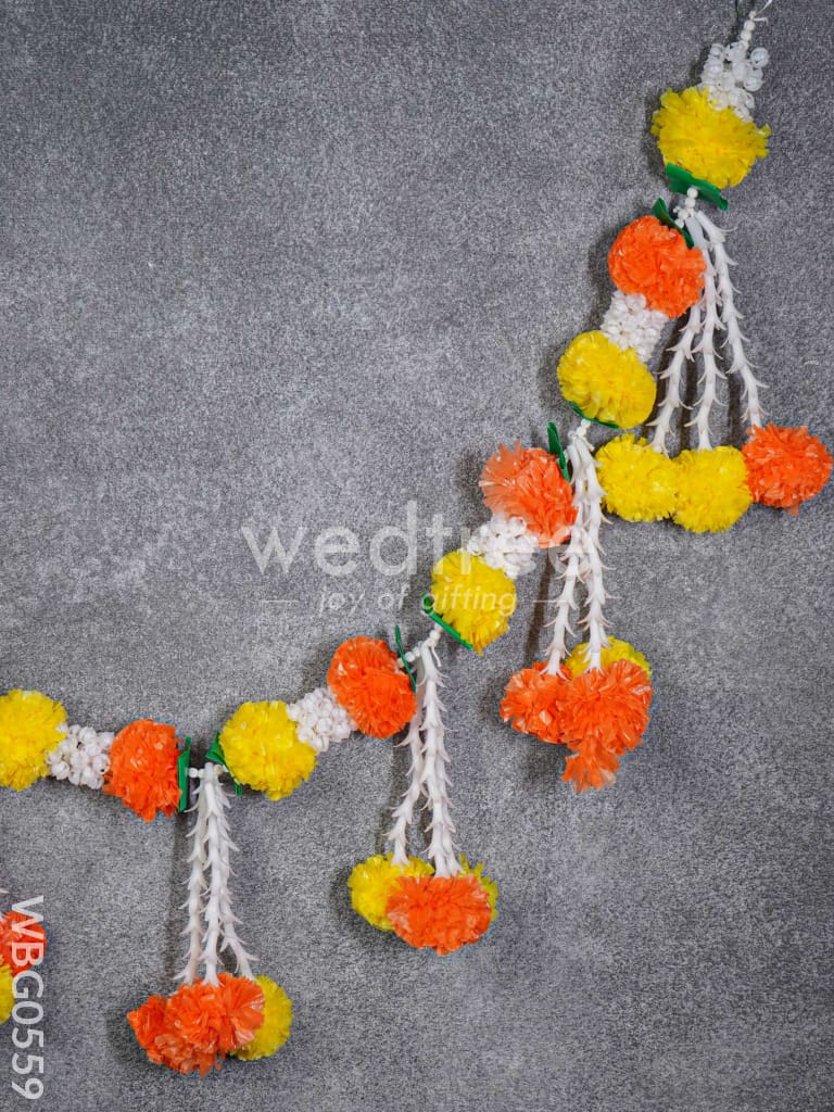 Artificial Mixed Color Marigold Thoran - WBG0559