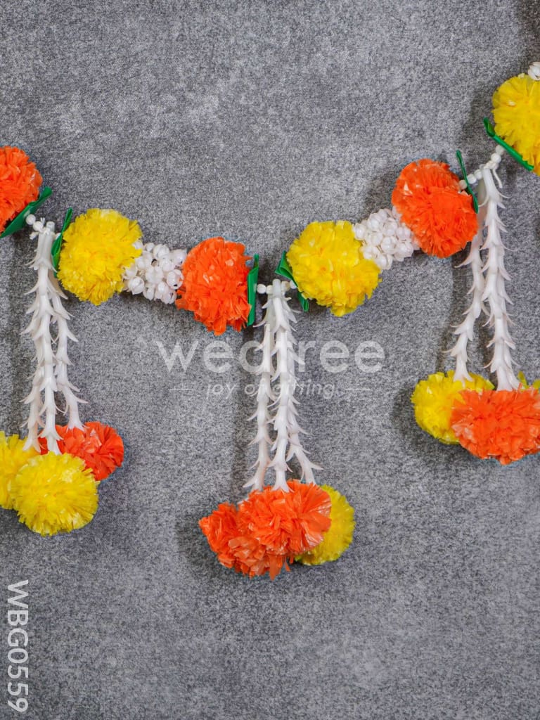Artificial Mixed Color Marigold Thoran - WBG0559