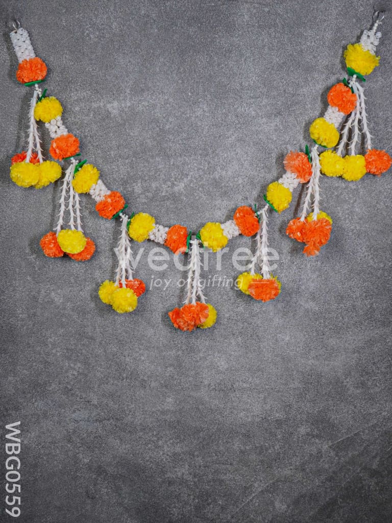 Artificial Mixed Color Marigold Thoran - WBG0559