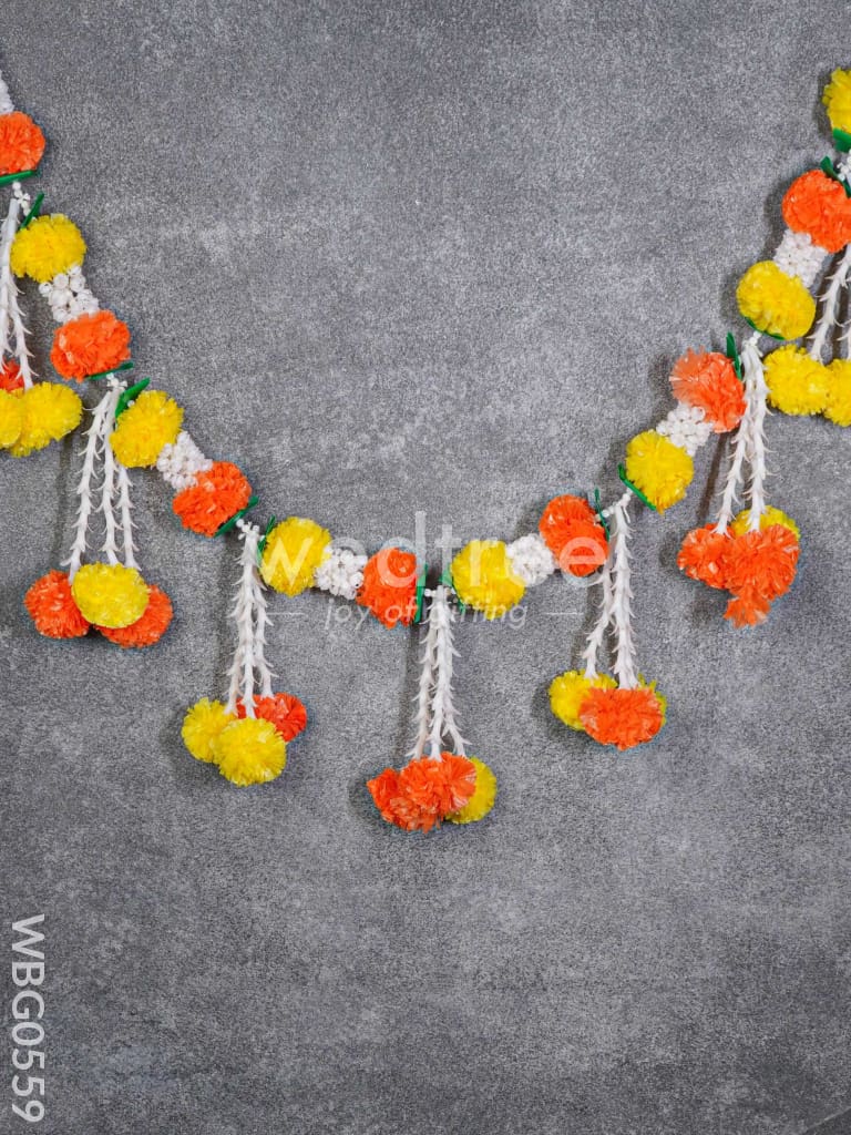 Artificial Mixed Color Marigold Thoran - WBG0559
