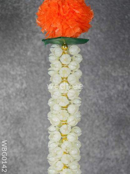 Artificial Orange Marigold Flower Thoran - Set of 2 - WBG0142