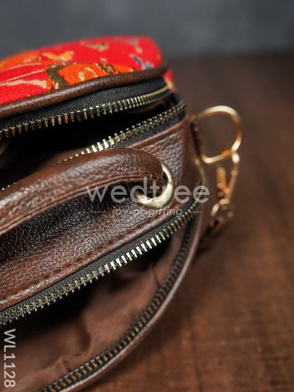 Assorted  Design Sling Bag with  Double Side Zipper - WL1128