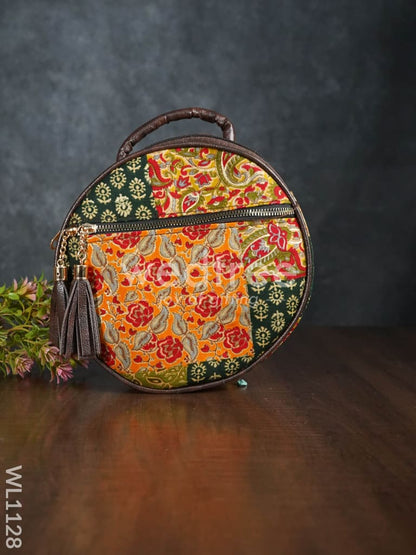 Assorted  Design Sling Bag with  Double Side Zipper - WL1128