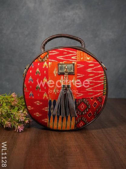 Assorted  Design Sling Bag with  Double Side Zipper - WL1128