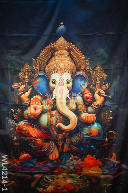 Back Drop Ganesha Design - WL4214