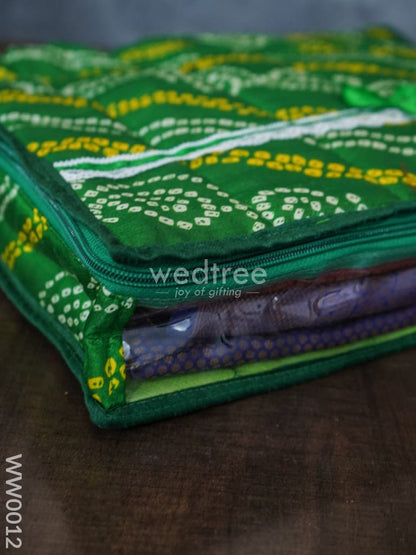 Bandhani Print Saree Cover Combo - Set of 2 - WW0012