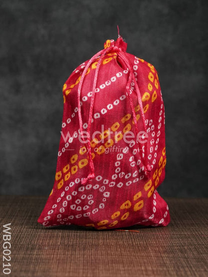 Bandhani String Bag - 6 x 9 Inches - WBG0210