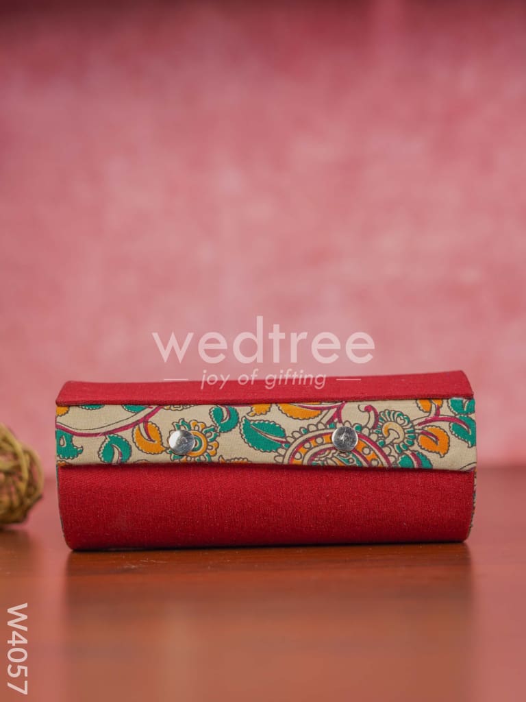 Bangle holder 3 partition with Mixed Kalamkari design - W4057
