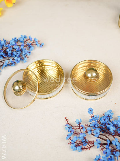 Basket with Dryfruit Jar - Set of 2 - WL4776