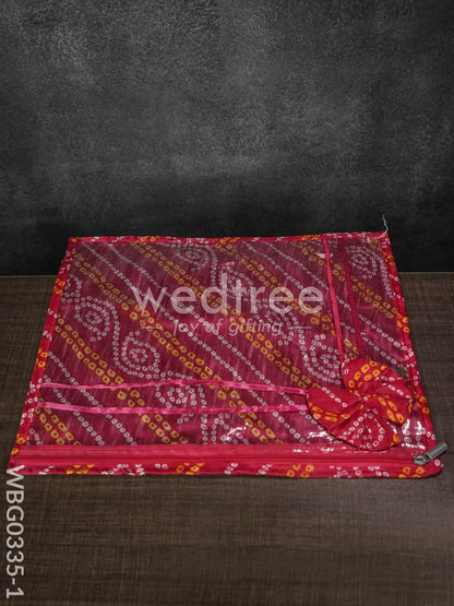Bhandani Print Saree Cover - WBG0335