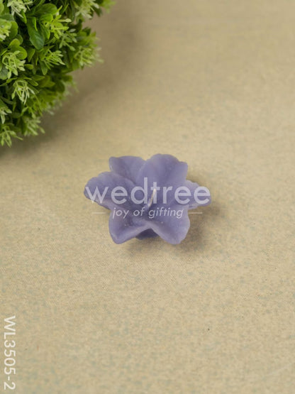Blue Pottery Diffuser Candle Holder with Lavender Oil and Incense Sticks - WL3505-2